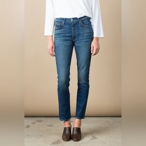 GRLFRND Karolina Jeans in Joan Jett, Classic Cropped Ankle Straight Leg, Size 30